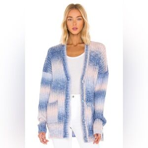 FOR LOVE & LEMONS Celeste Cardigan in Blue